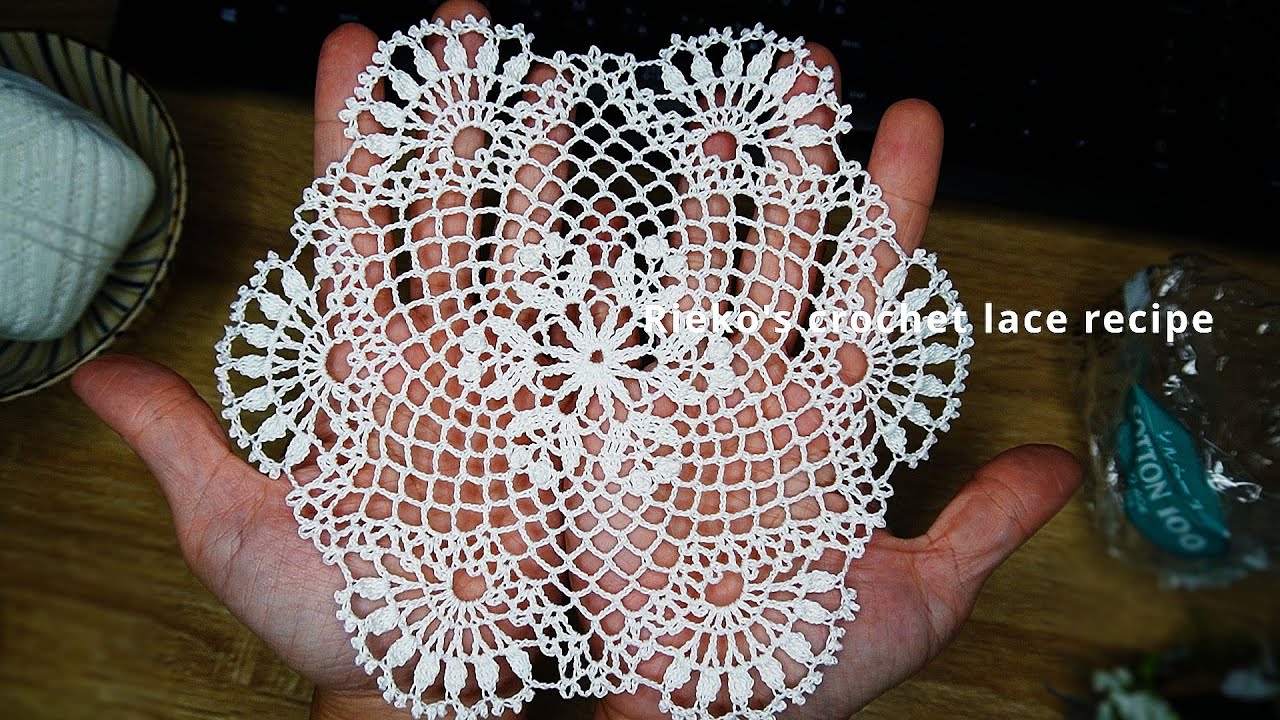 ミニドイリー「蕾」の編み方 #53｜Rieko / Riekoのレース編みレシピ