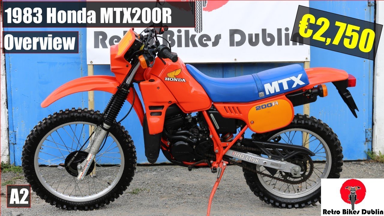 1983 Honda MTX 200 R - honda mtx 200 r red 1983 review / overview