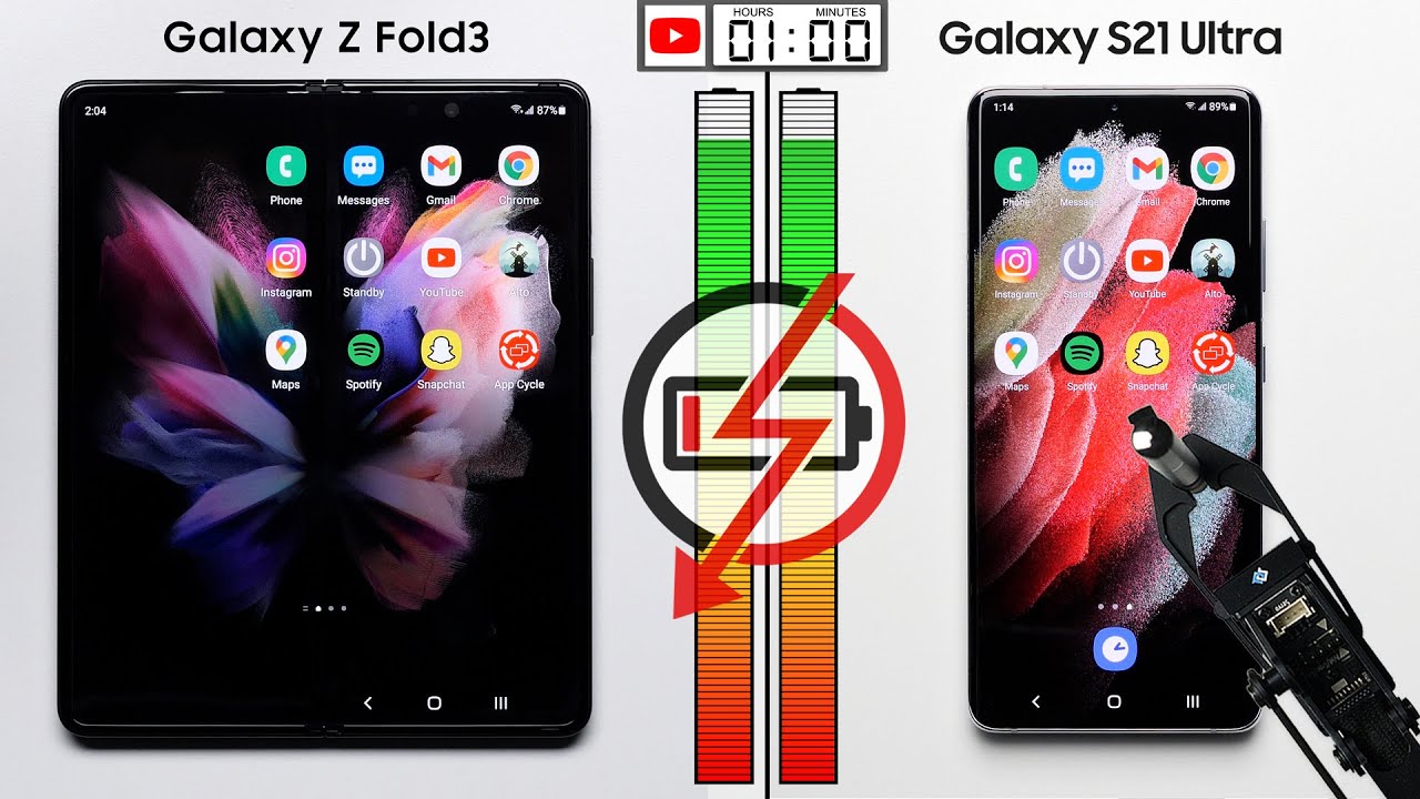 Galaxy Z Fold 3 Battery Test: Is 4400 mAh enough? - YouTube