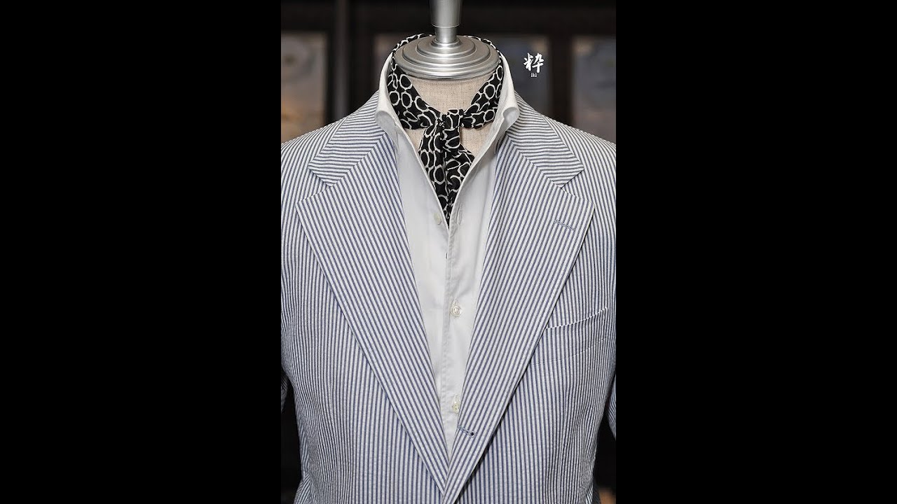 ビジネスで着るシアサッカージャケット Caccioppoli(カチョッポリ