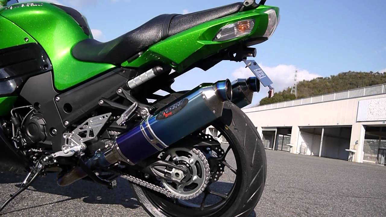 ZX-14R BEET NASSERT Evo T-2 フルエキゾーストの排気音 - YouTube