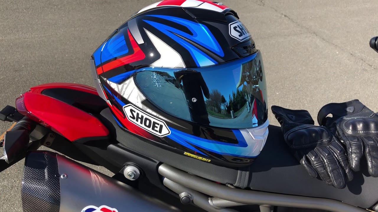 Shoei X-14 Bradley 3 - The Perfect Helmet for a British Bike - YouTube