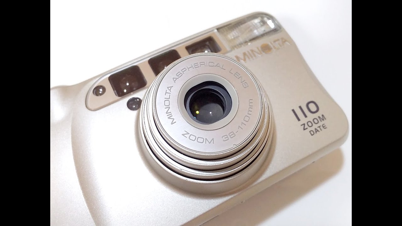 Minolta 110 Zoom Date Auto Focus 35mm Film Camera - YouTube