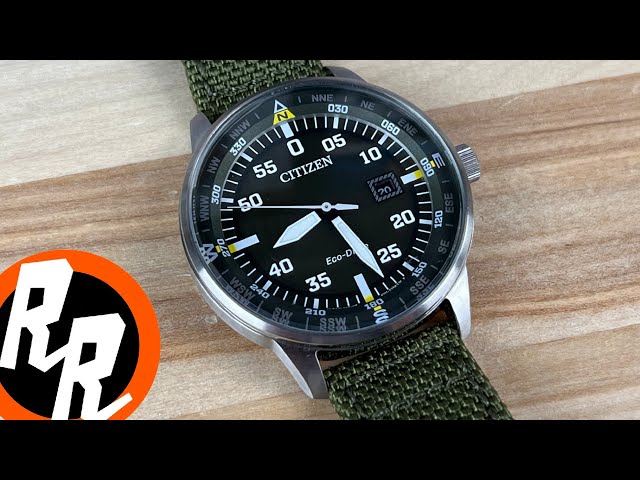 Citizen BM7390-22x compass field watch - YouTube