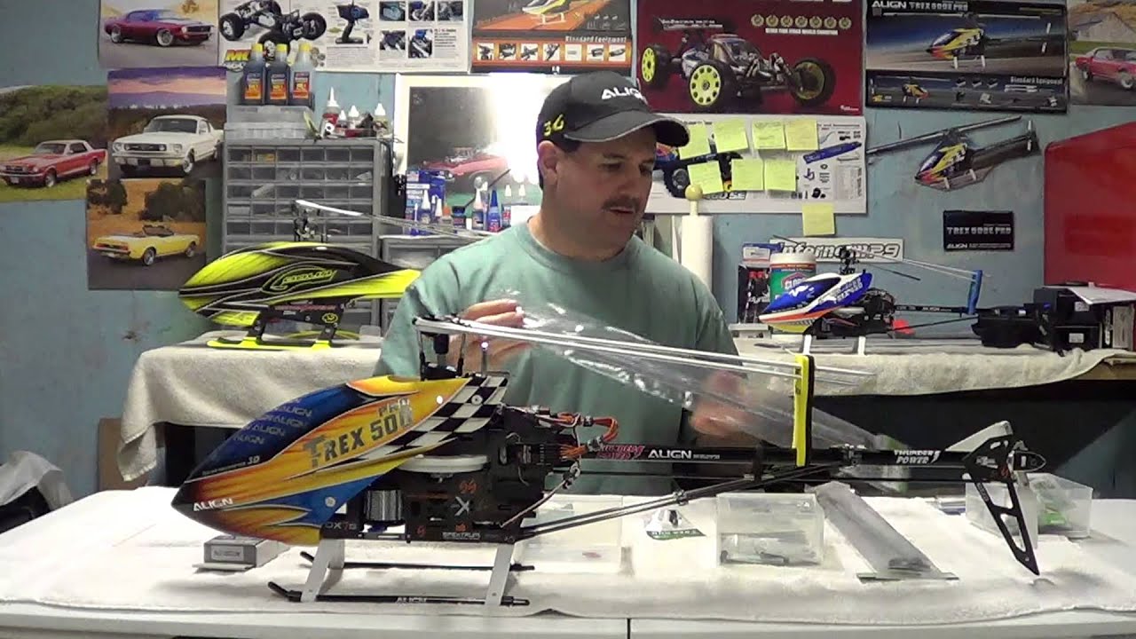 Align Trex 500 pro dfc, crash kit to have - YouTube