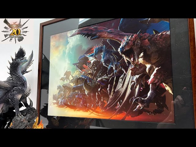 MH20周年】予想以上にモンスターハンター 20周年額装アートがすごい