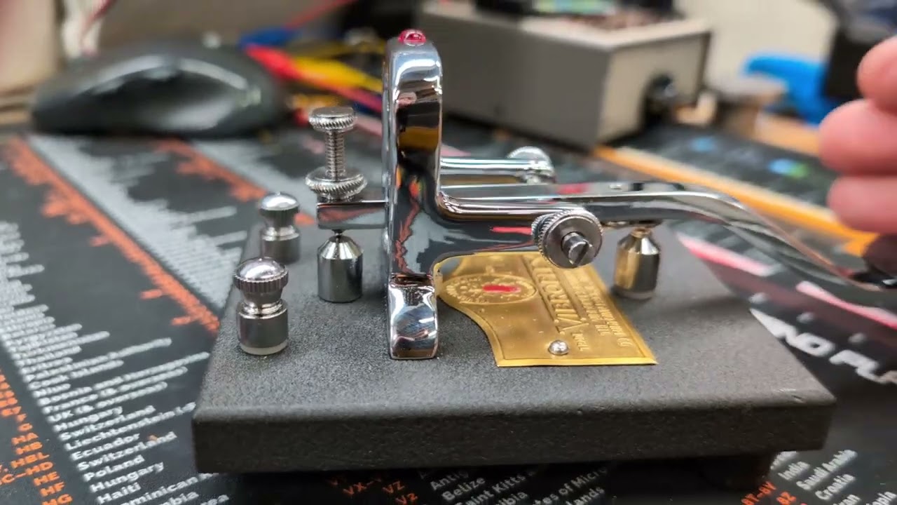 Vibroplex Straight Key - YouTube