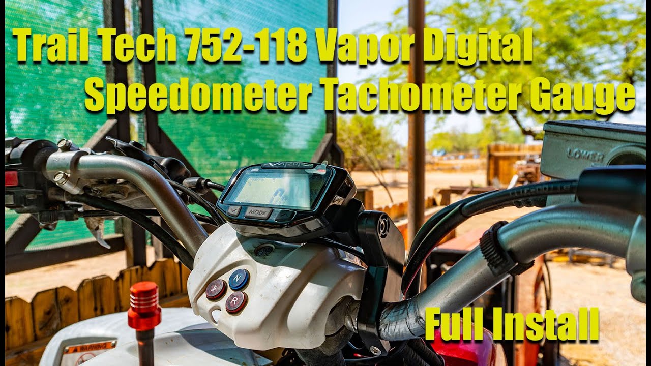 Trail Tech 752-118 Vapor Digital Speedometer Tachometer Gauge