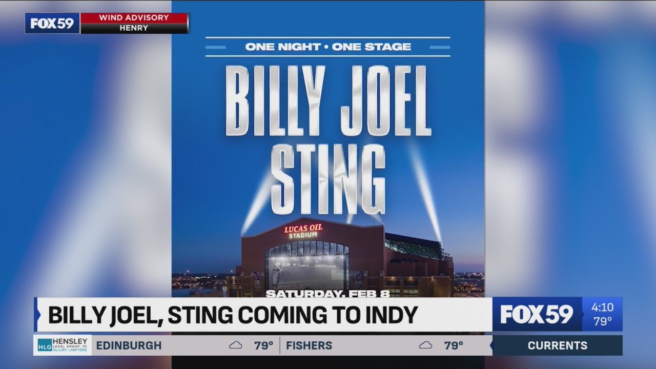 Piano Man' Billy Joel, Sting to headline concert at Lucas Oil