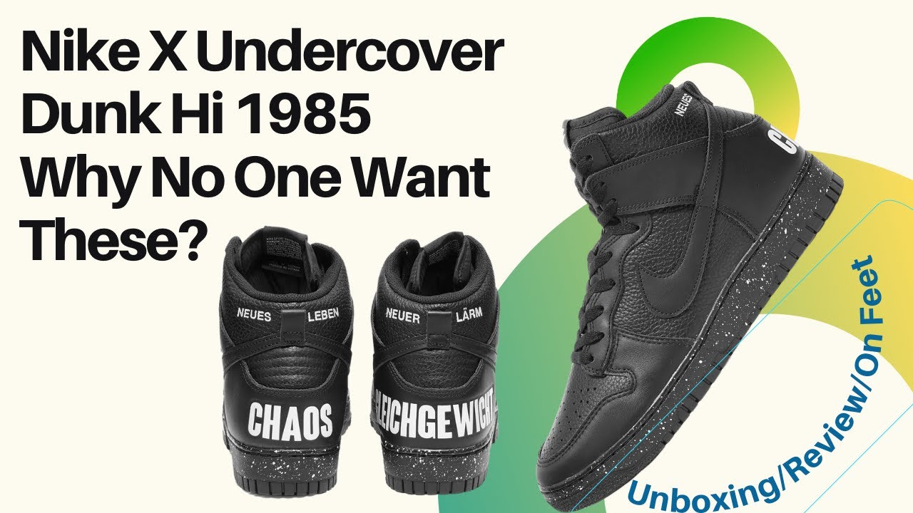 Nike X Undercover Dunk Hi 1985 On Feet Review DQ4121-001 Black
