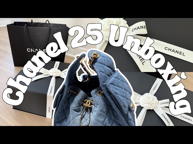 Chanel 25 Unboxing! Obsessed with Denim 💙 - YouTube