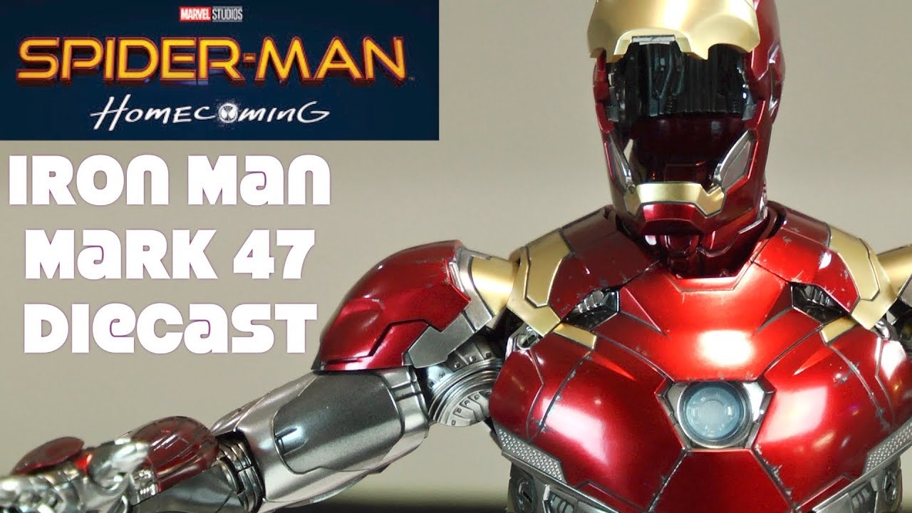 Spider-Man Homecoming Iron Man Mark 47 MMS427 Die-cast unboxing