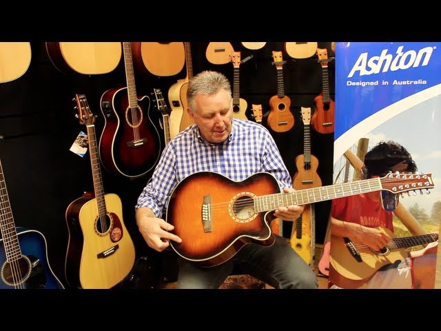 Ashton SL29 CEQ 12-String Electro Acoustic Guitar at Academy of