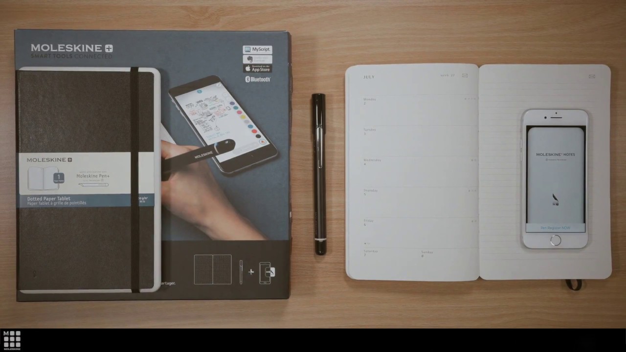 モレスキン スマートライティングセット スマートダイアリー - YouTube