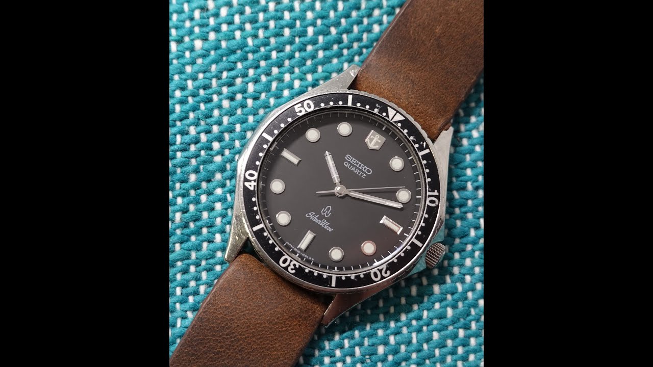 1980 Seiko Silverwave SQ men's vintage desk diver watch. Model