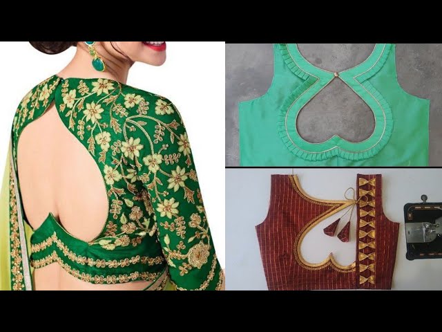 Heart Shape Cut Out Blouse Pattern || ❤️ Heart Shape Back Neck