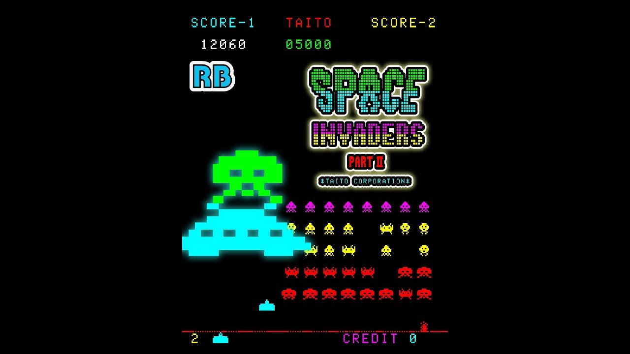 1979 [60fps] Space Invaders Part II 13280pts - YouTube