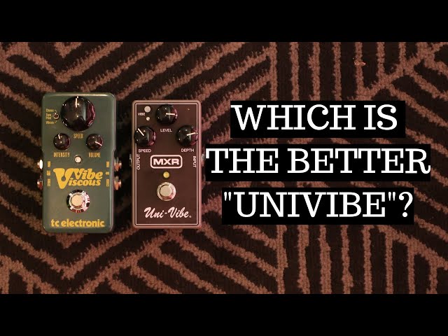 MXR Univibe vs TC Electronic Viscous Vibe Univibe Comparison - YouTube