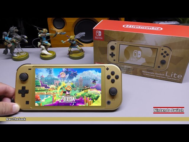 Nintendo Switch Lite Hyrule Edition Unboxing & Impressions - YouTube