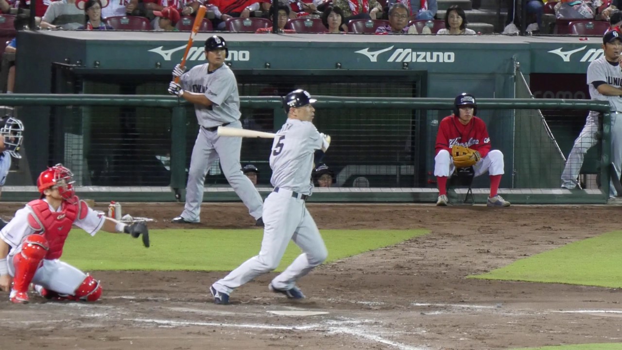 中日ドラゴンズ 和田一浩 バッティングフォーム&バッティング（スロー