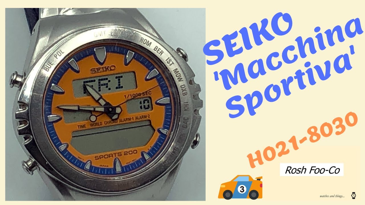 Seiko H021-8030 'Macchina Sportiva' review - YouTube