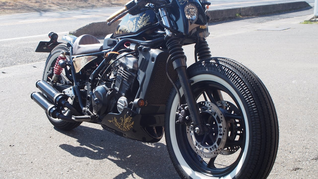 ジョッキーシフト仕様エリミネーター250LX ワンオフマフラー排気音