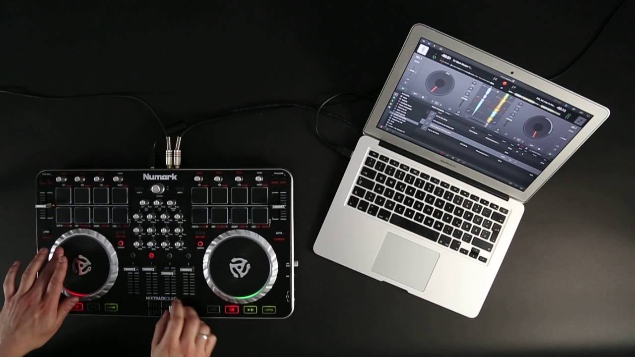 Numark Mixtrack Quad DJ Controller with djay Pro by Algoriddim