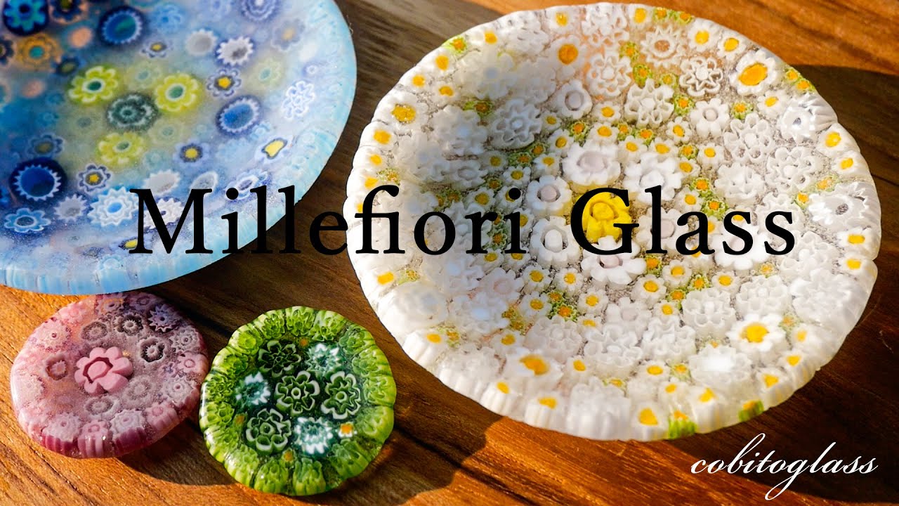 Film#22】Make a plate using Venetian glass ～ ミルフィオリを使っ