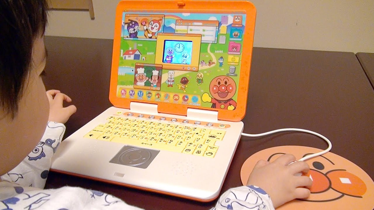 マウスでクリック アンパンマン カラーパソコン / The Anpanman