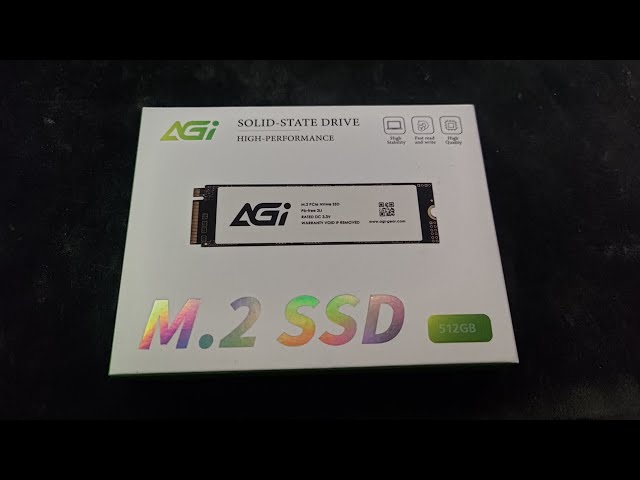 AGI AI298 512GB PCIe Gen 3x4 NVMe 1.3 M.2 2280 SSD Unboxing - YouTube