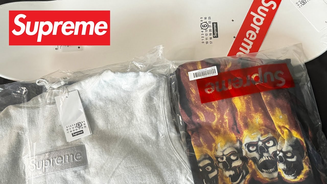 Supreme x Maison Margiela MM6 Unboxing 🔥 Box Logo, Skatedecks