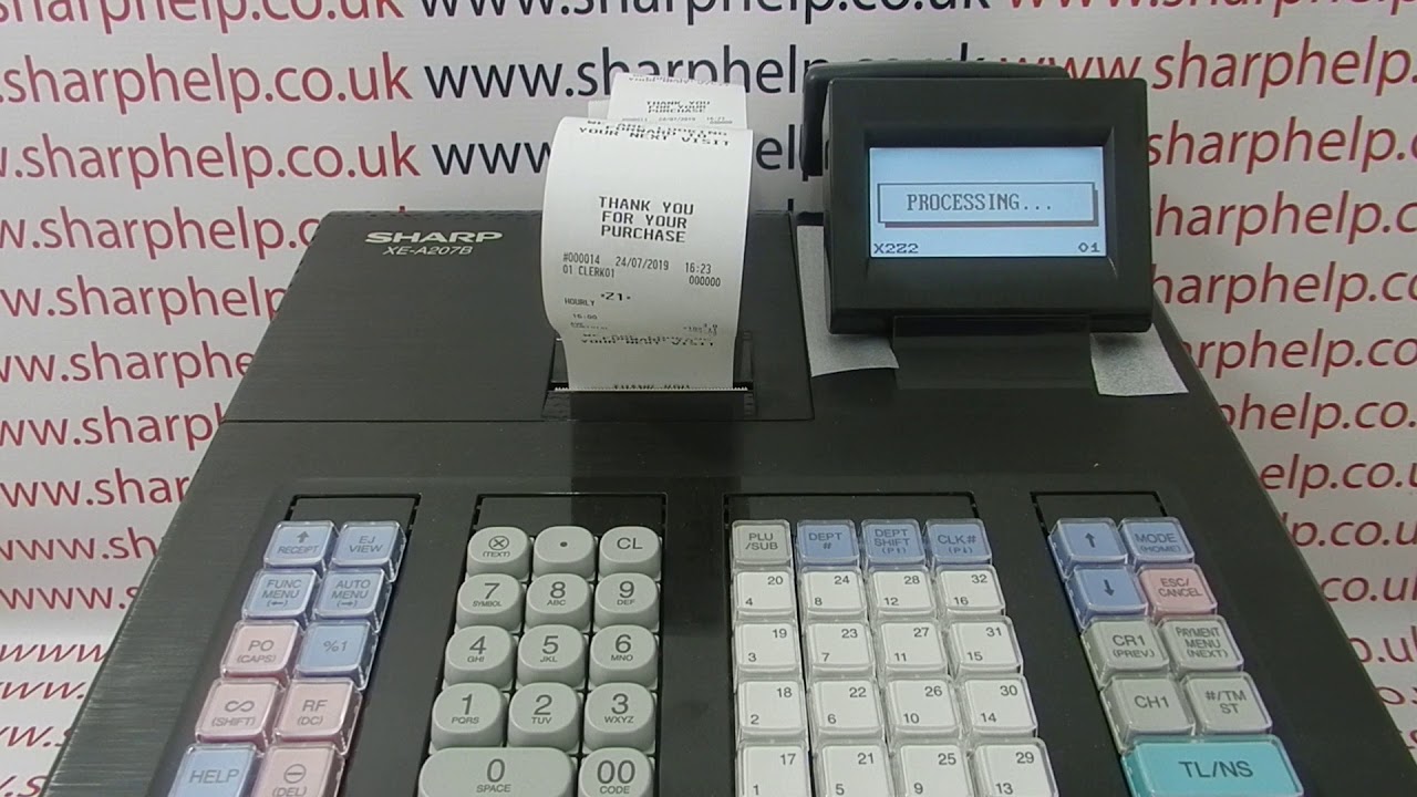 How To Reset All Totals On Sharp XEA207 / XE-207B / XE-A207-BK