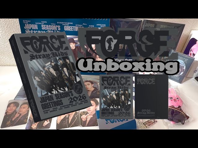 Stray Kids 'FORCE' unboxing (Japan Season's Greetings 2026 FC VER