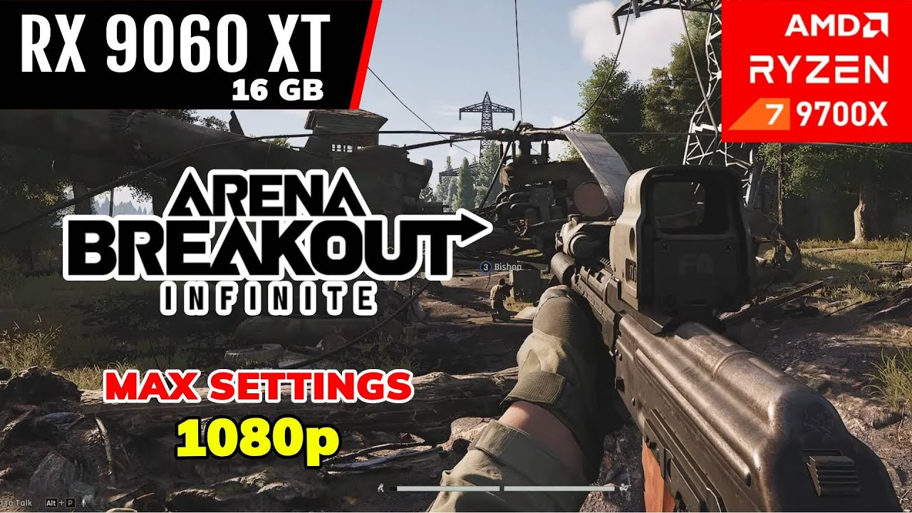 Arena Breakout Infinite RX 9060 XT Max Settings 1080p - YouTube