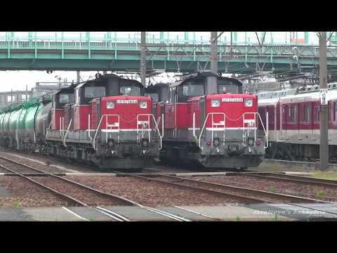 DD51-1804+1803 DD51-891+1801 重連＋重連 タキ貨物列車 - YouTube