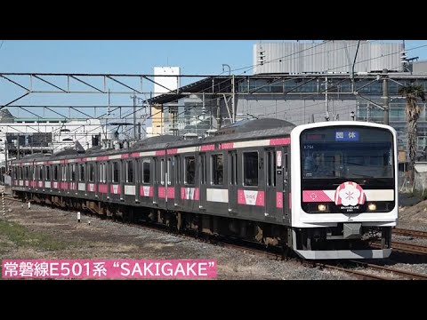 常磐線E501系イベント車両 “SAKIGAKE（さきがけ）” 2024年3月 - YouTube