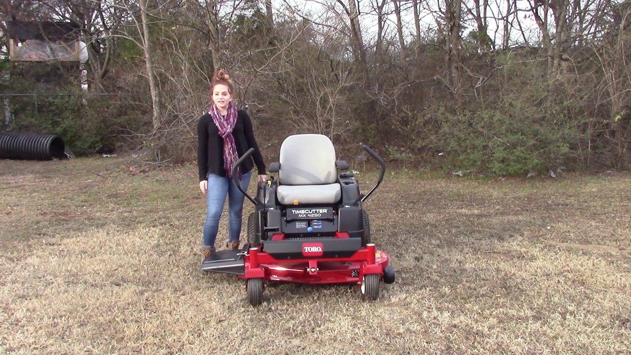 Toro 74760 TimeCutter MX4250 Zero Turn Lawn Mower Review - YouTube
