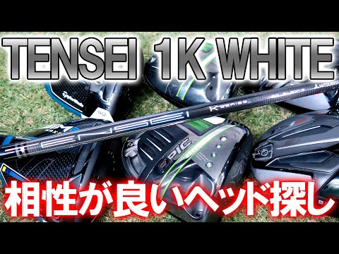 テンセイ1Kホワイトに合うヘッド探し！最新のヘッドを試打して検証して