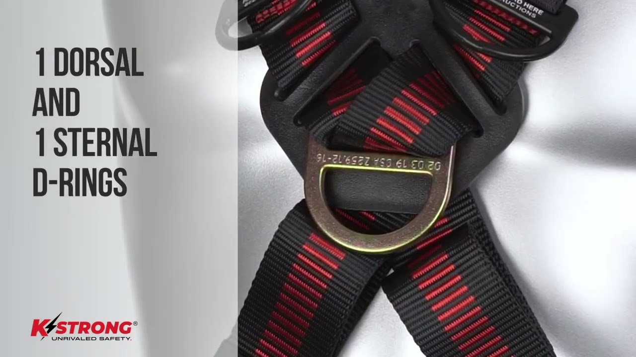 KStrong® Kapture™ Climbing 5-Point FBH, Front D-ring, Dorsal D