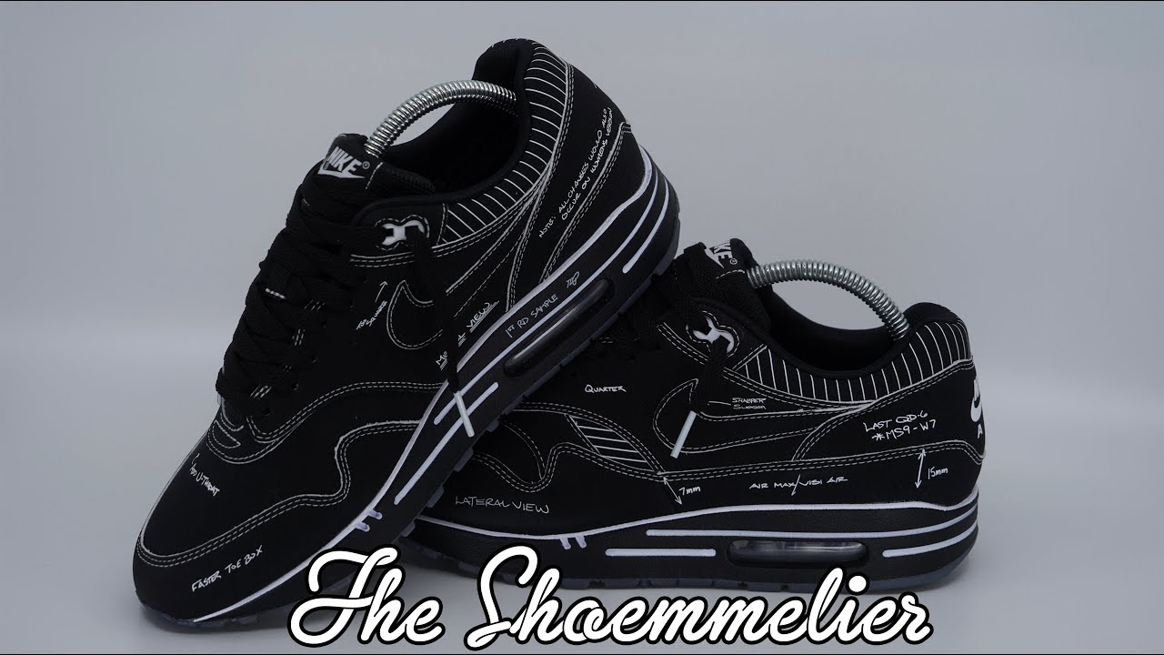 Nike Air Max 1 'Sketch to Shelf / Black Schematic' • Review & On