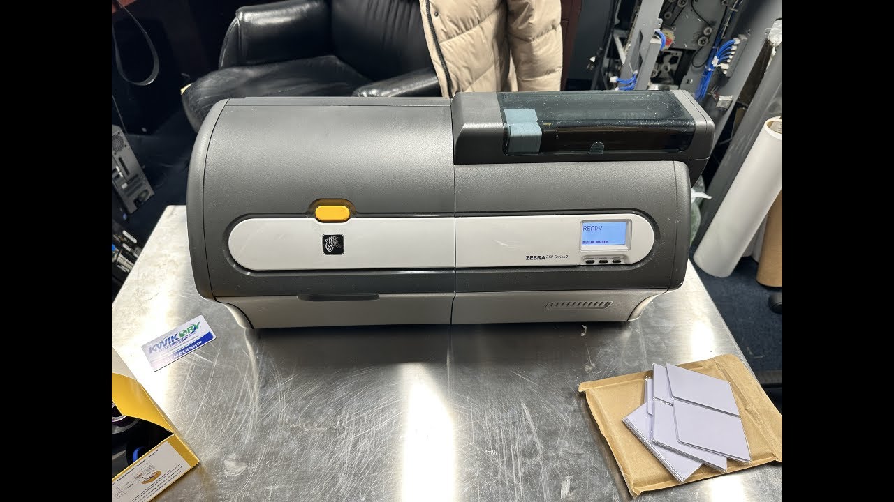 Zebra ZXP Series 7 PVC card printer - YouTube