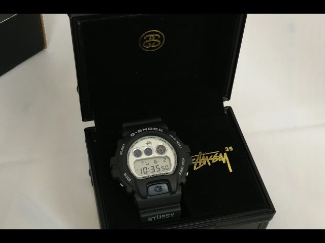 Casio GShock DW6900STF-1JR review Stussy Japan limited. Hd - YouTube