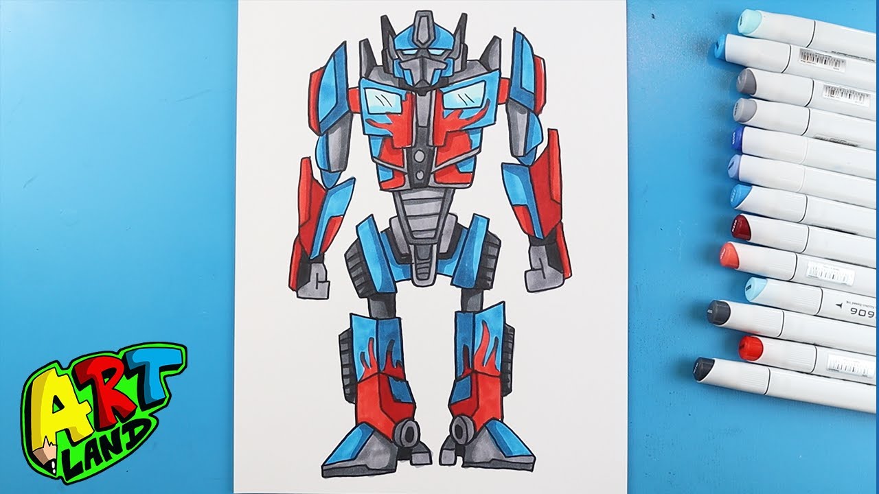 How to Draw OPTIMUS PRIME - YouTube