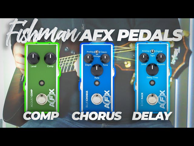 FISHMAN! AFX Acoustic designed pedals WOW!! - YouTube