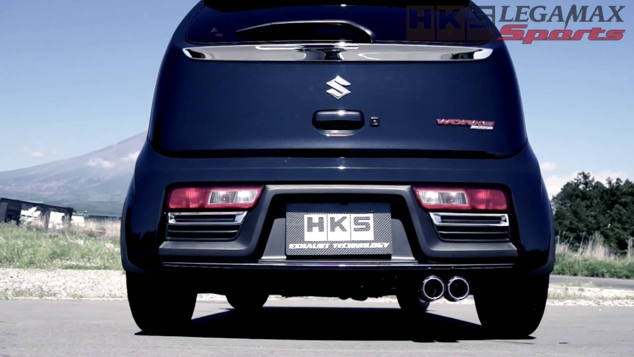 SUZUKI ALTO WORKS 4WD 5AGS DBA-HA36S HKS LEGAMAX SPORTS - YouTube
