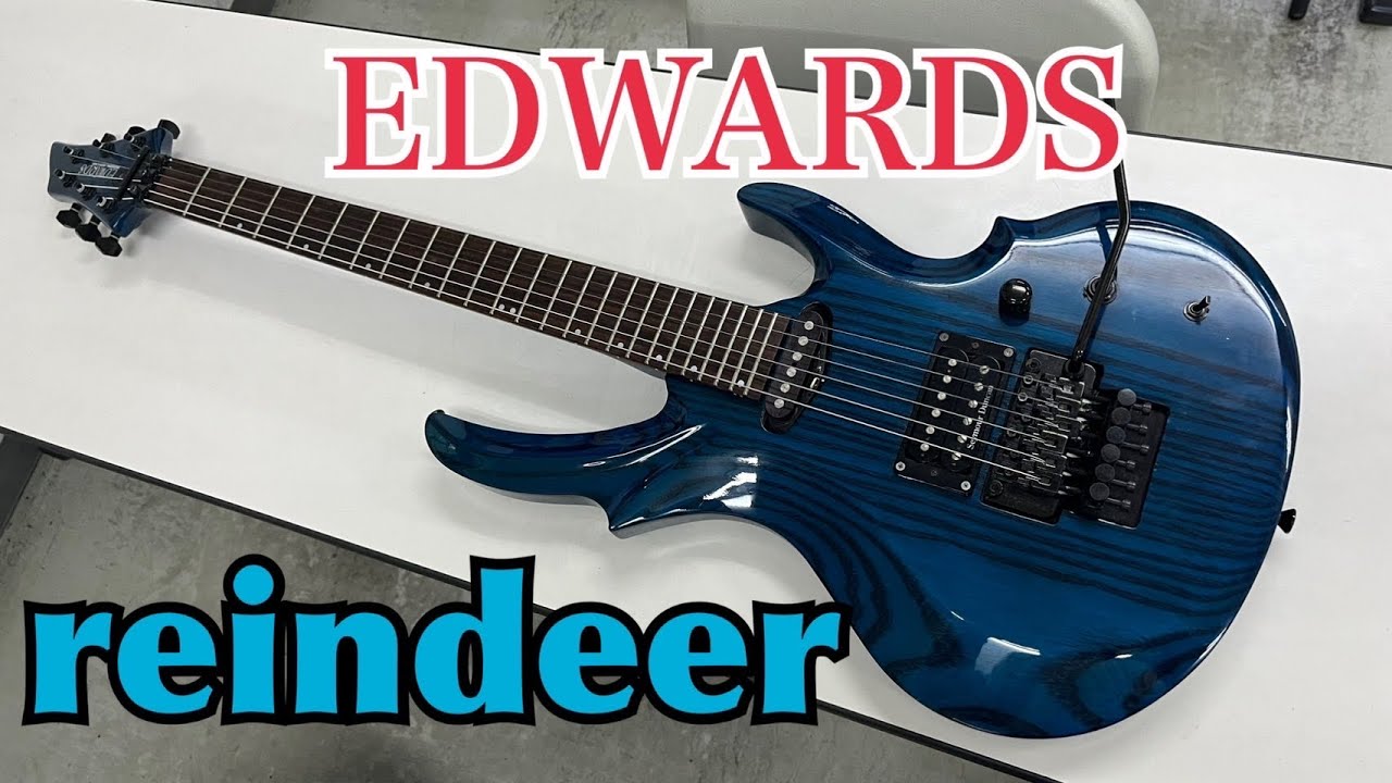 EDWARDS Reindeer guitar! (トナカイという名のエレキギター) - YouTube