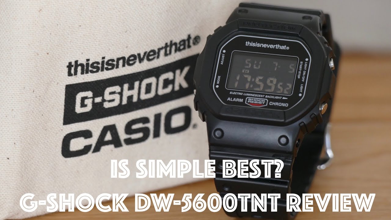 Casio G-Shock X ThisIsNeverThat DW-5600TNT Review - YouTube