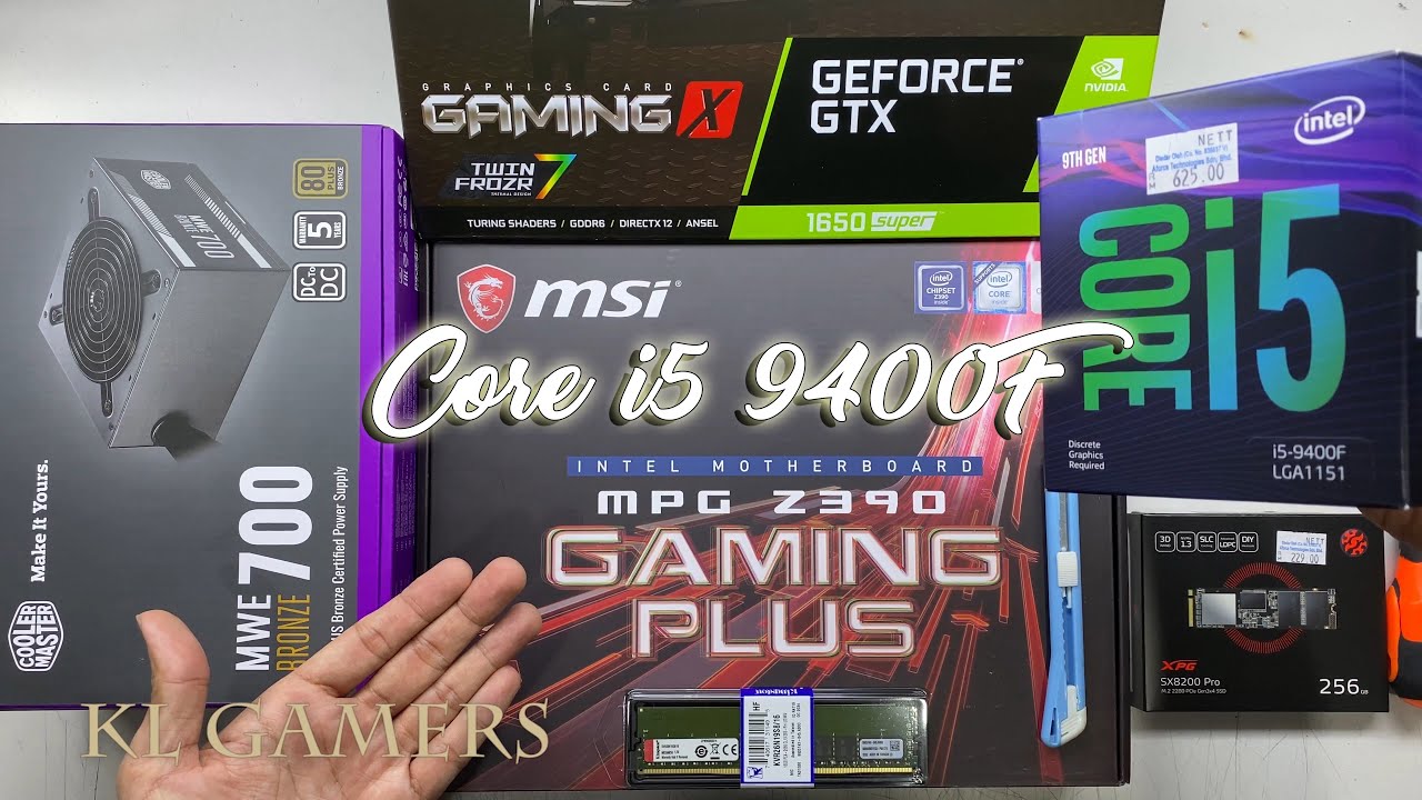 intel Core i5 9400F msi mpg Z390 GAMING PLUS GTX 1650 SUPER GAMING