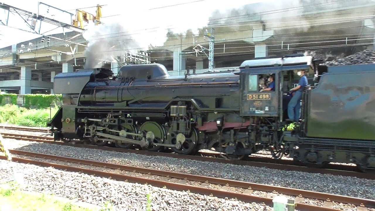 2021年7月17日 D51 498(後藤デフ＋集煙装置) ｢SLぐんま みなかみ｣12系