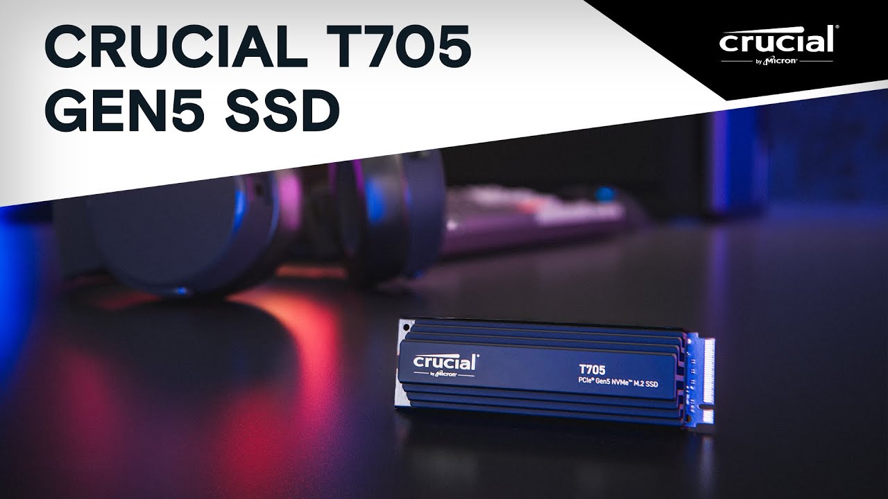 Crucial T705 PCIe 5.0 NVMe M.2 SSD with limited edition white
